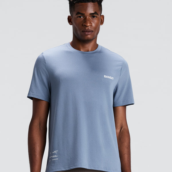 Bandit Men's Micromesh™ Run Tee - Steel Horizon