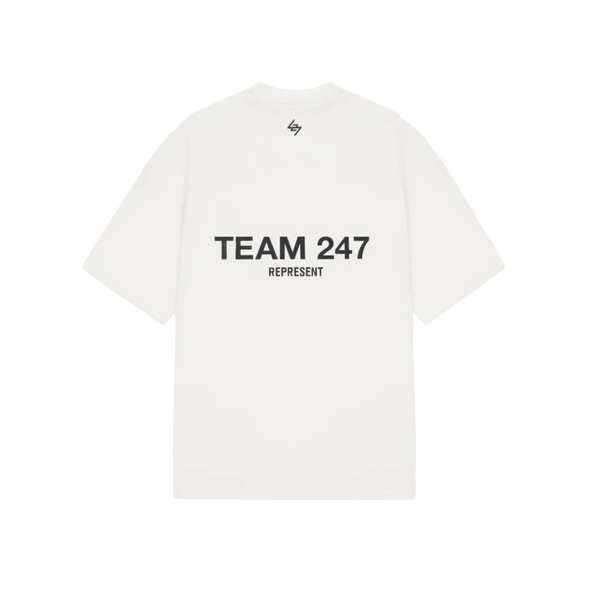 247 Represent Team Oversized Tee - Flat White