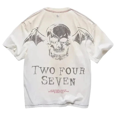 247 Represent Avenged Sevenfold Death Bat tee - Dirty White