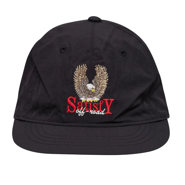 Satisfy Flitesilk 5 Panel Pinch Cap Eagle - Black