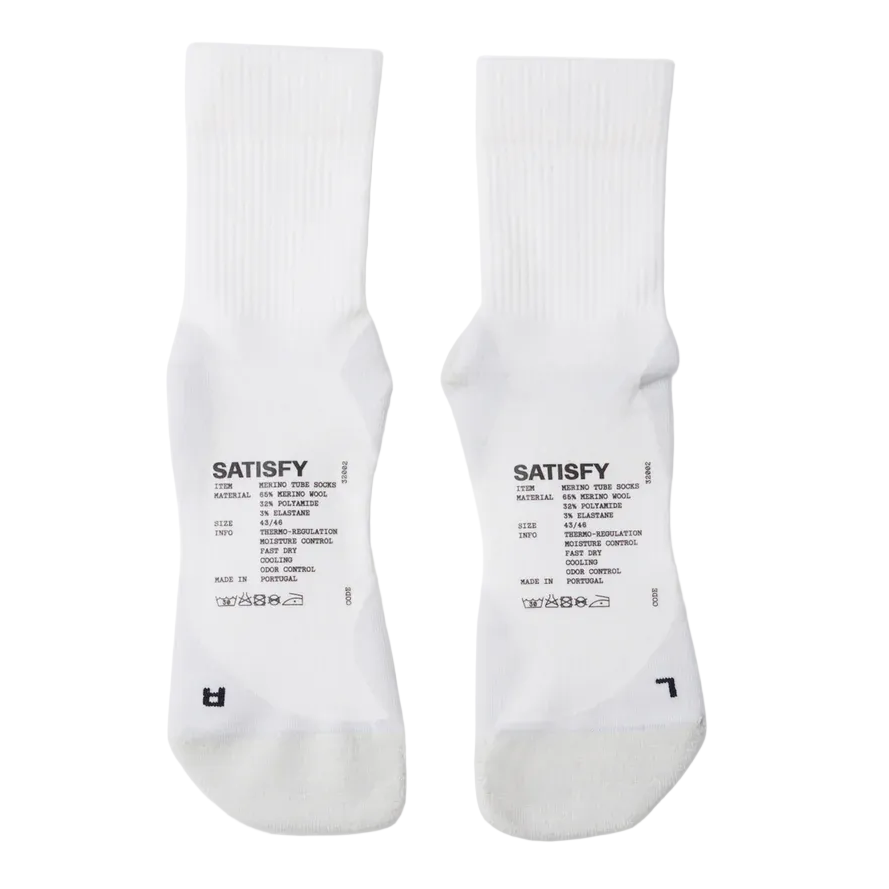 Satisfy Merino Nylon Socks - Off White