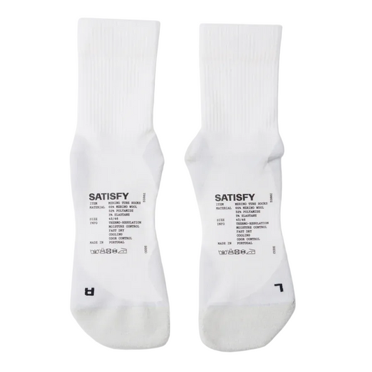 Satisfy Merino Nylon Socks - Off White