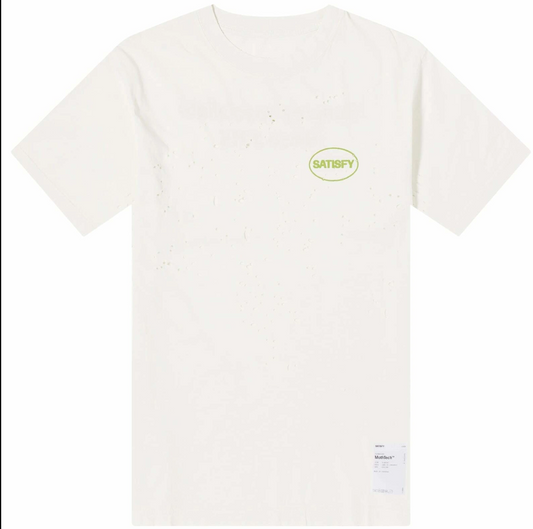 Satisfy MothTech Running Speacialist Tee - Off White