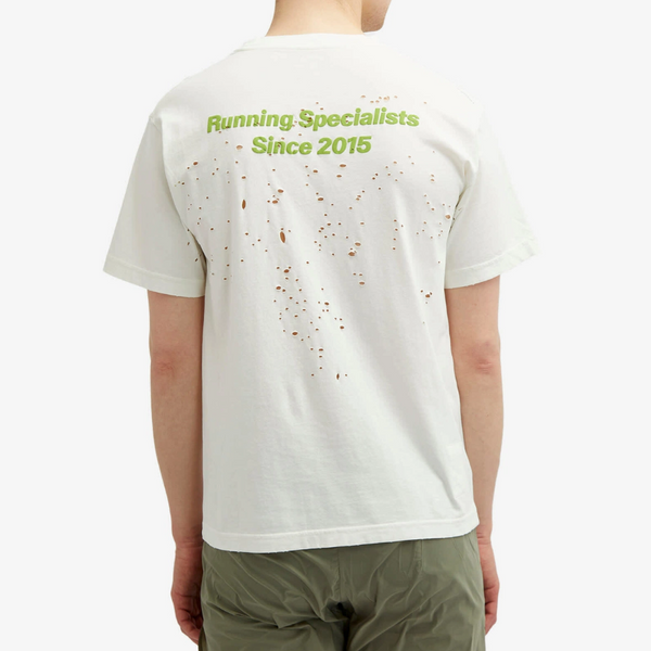 Satisfy MothTech Running Tee - Off White Green