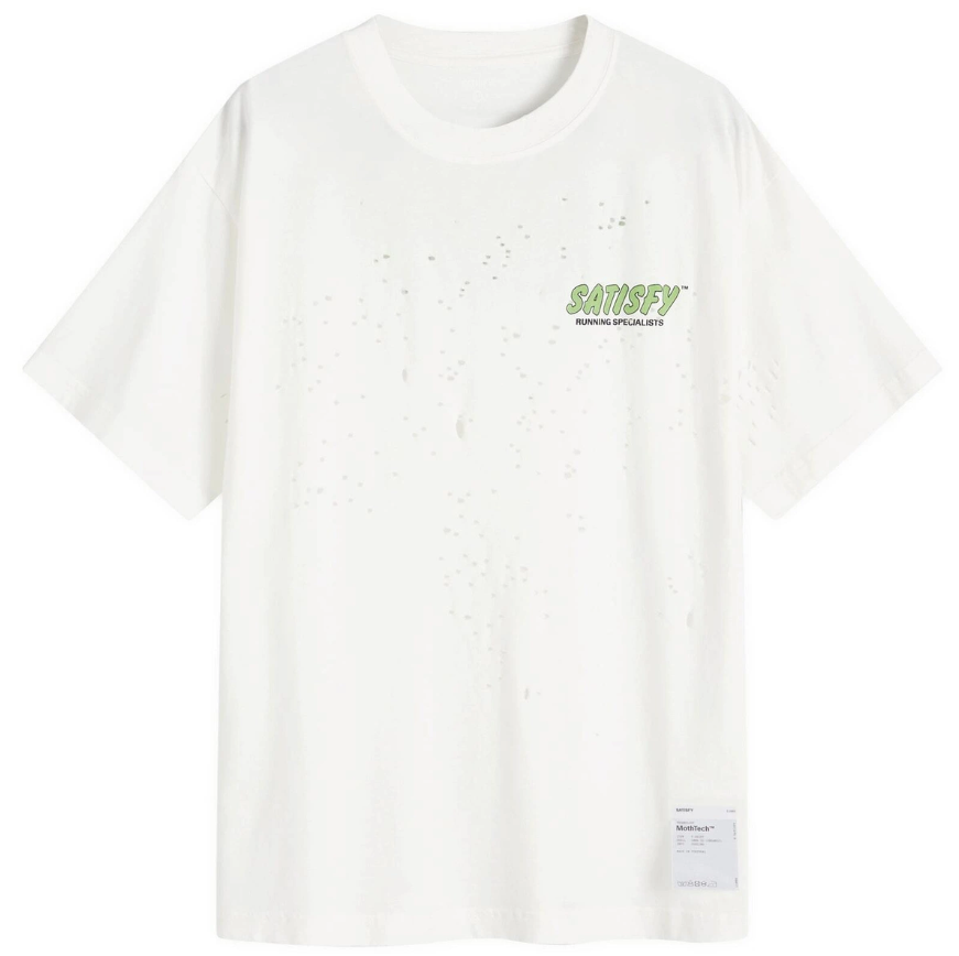 Satisfy MothTech Running Specialists Tee - Off-White