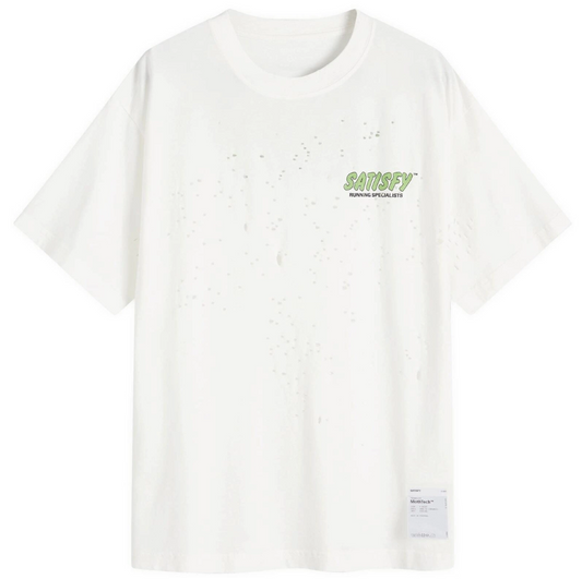 Satisfy MothTech Running Specialists Tee - Off-White