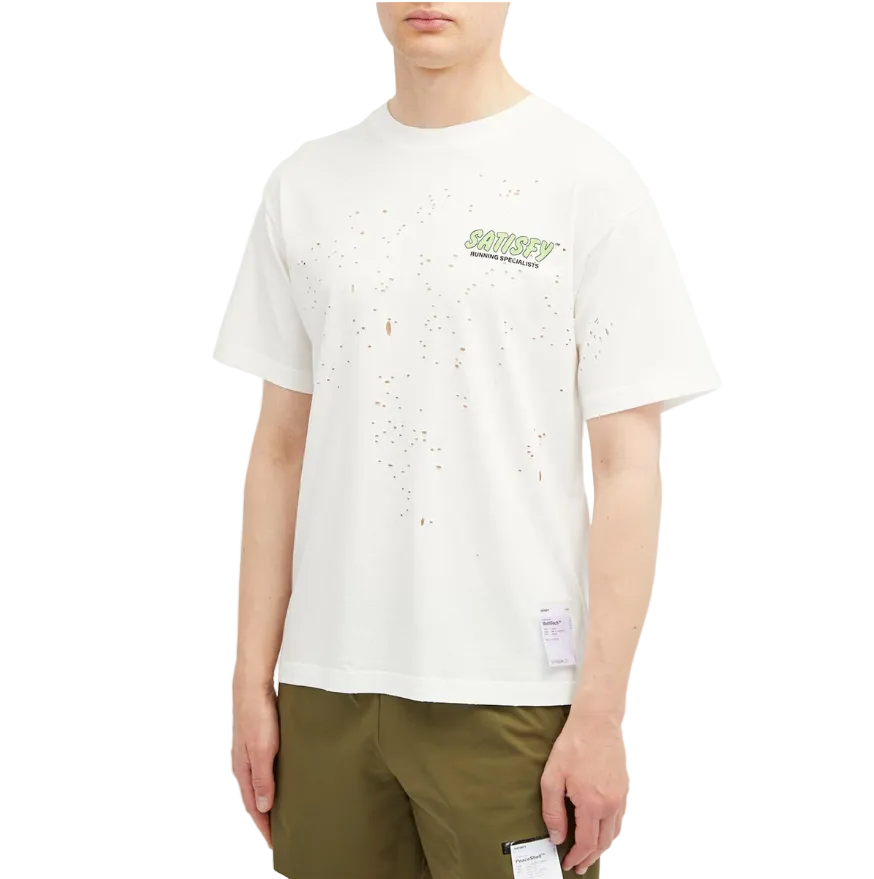 Satisfy MothTech Running Specialists Tee - Off-White