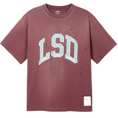 Satisfy MothTech Tee LSD - Sunbleached Burgundy