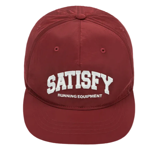 Satisfy FliteSilk 5 Panel Pinch Cap - Burgundy