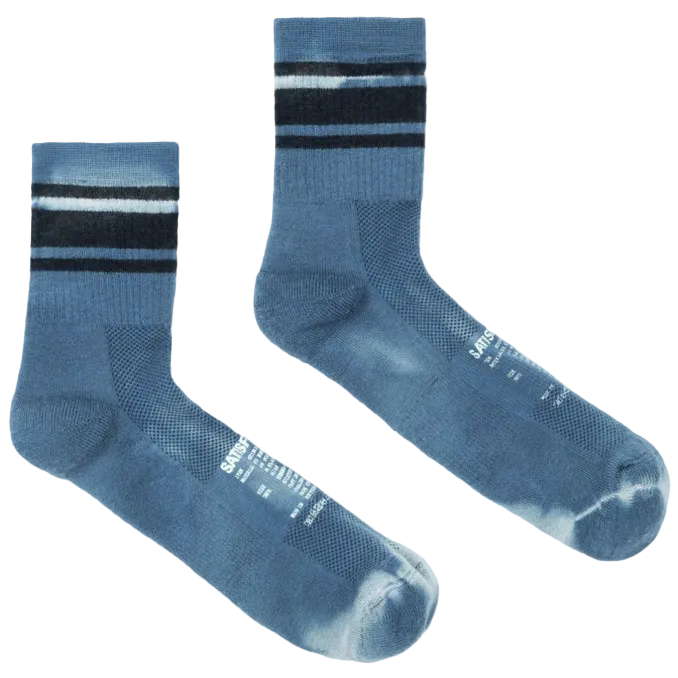 Satisfy Merino Tube Socks - Indigo Tie-Dye