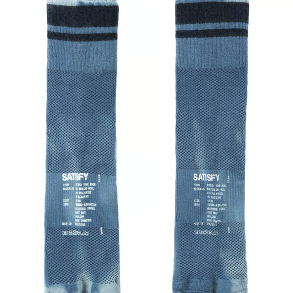 Satisfy Merino Tube Socks - Indigo Tie-Dye