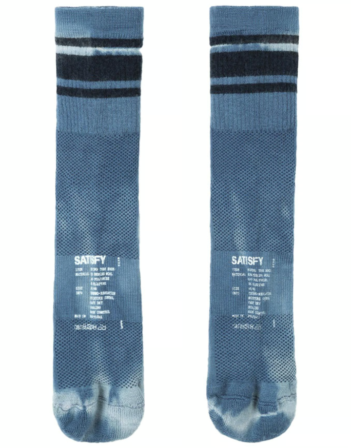 Satisfy Merino Tube Socks - Indigo Tie-Dye
