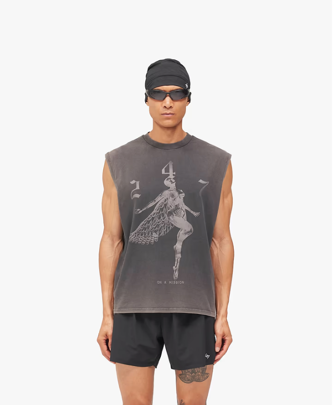 247 Represent Fallen Angel Tank - Vintage Black