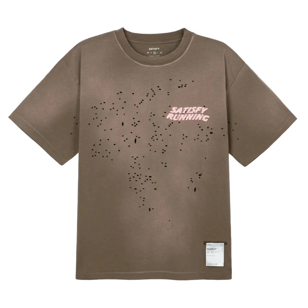 Satisfy Mothtech T-Shirt - Sun Bleached Rain Drum Wave Logo