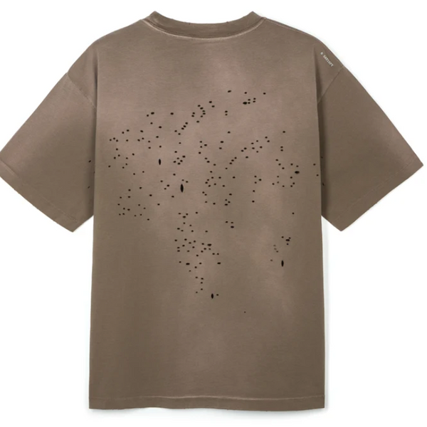 Satisfy Mothtech T-Shirt - Sun Bleached Rain Drum Wave Logo
