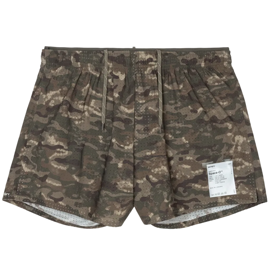Satisfy SpaceO 2.5" Shorts - Overland Trek Camo