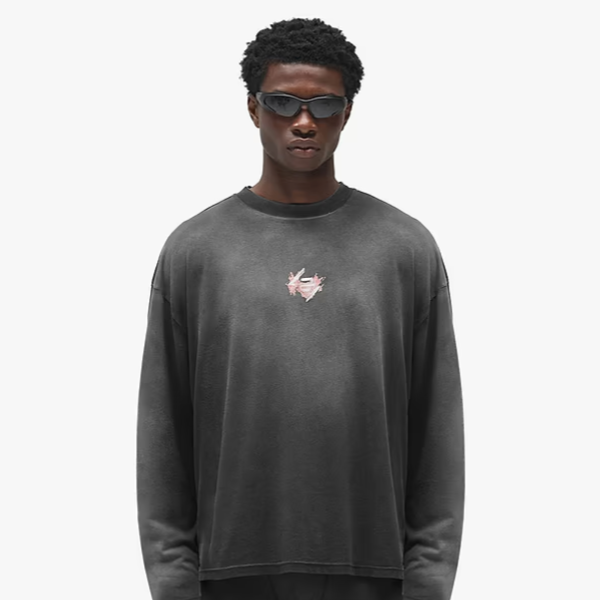247 Represent Ignite Long Sleeve Tee - Stained Black Wash