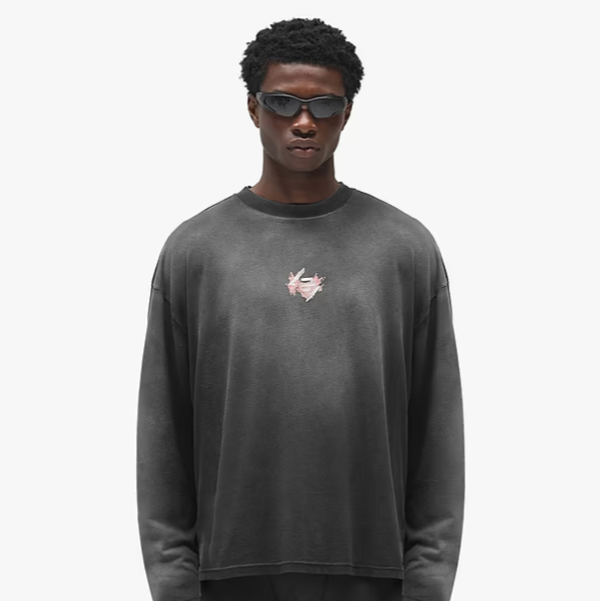 247 Represent Ignite Long Sleeve Tee - Stained Black Wash