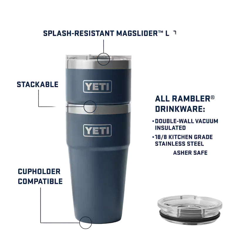 YETI Single Rambler Stackable Cup 16 Oz - Red