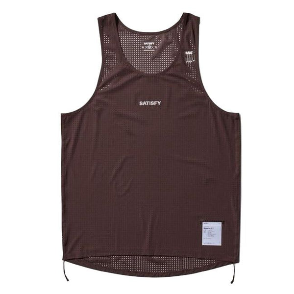 Satisfy SpaceO Singlet - Deep Mahogany
