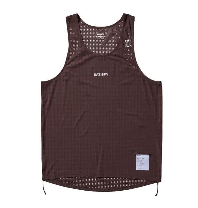Satisfy SpaceO Singlet - Deep Mahogany