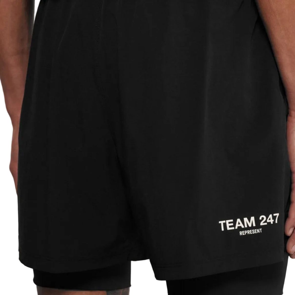 247 Represent 2in1 Shorts - Black
