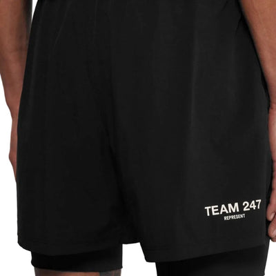 247 Represent 2in1 Shorts - Black