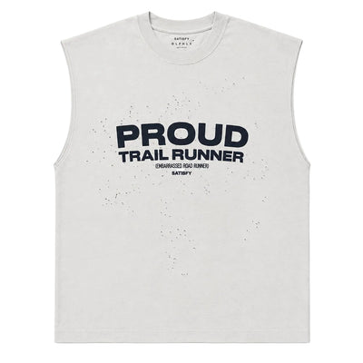 Satisfy Mothtech Tank Proud Trail Running - Aged Ballad Blue