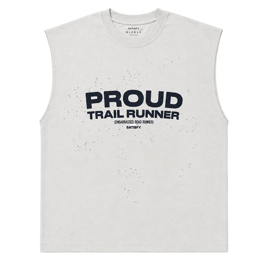 Satisfy Mothtech Tank Proud Trail Running - Aged Ballad Blue