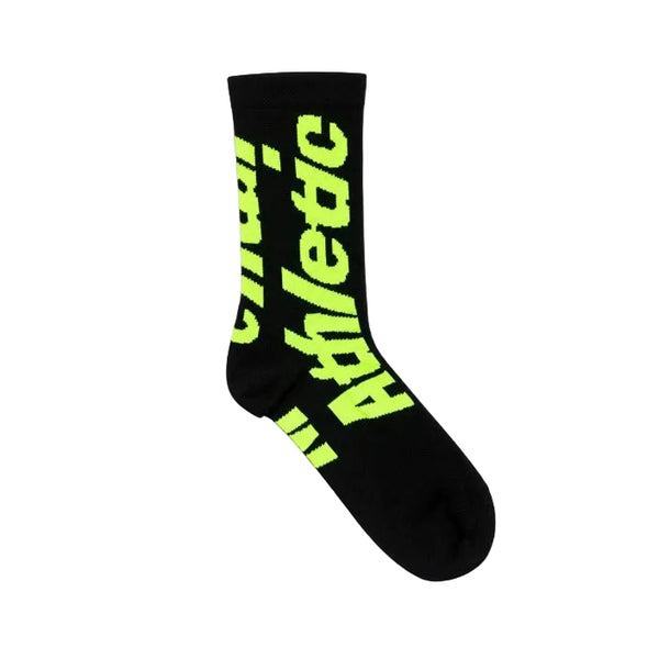 Mental Athletic x Distance MA Light Run Socks - Black/Green