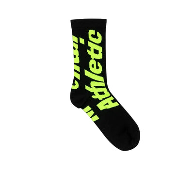 Mental Athletic x Distance MA Light Run Socks - Black/Green